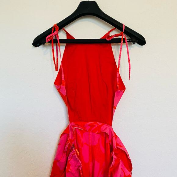 STAUD Georgia Floral Halter Romper - Picture 6 of 15